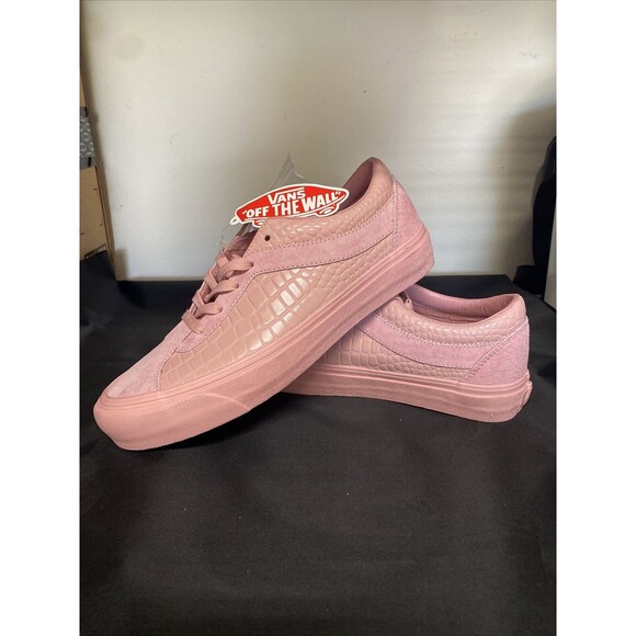 Vans The Webster Croco Bold Ni LX Low-Top Sneaker, Bridal Rose NWT size 10 - Picture 2 of 7